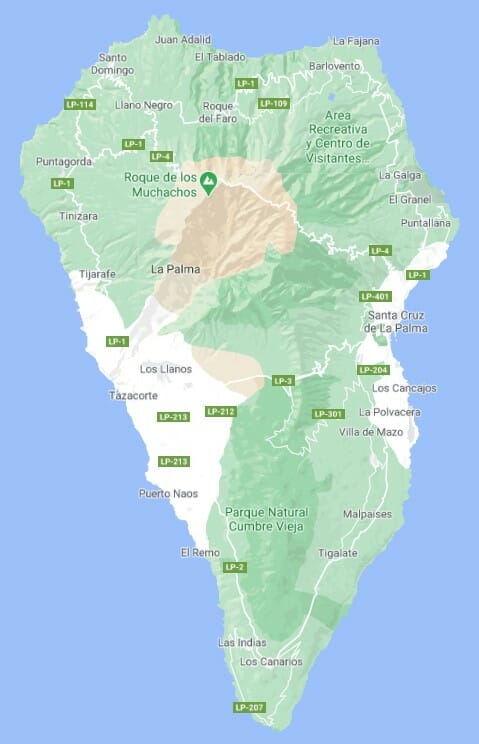 La Palma Map Google