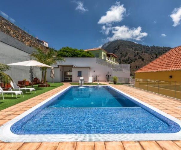 villa celia casa dianayer los barros, los llanos, aridanetal, la palma, sonnig mit privatpool, panoramasicht, meerblick