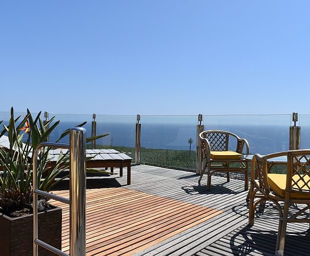 beach flat, accommodation tazacorte, penthouse, roof terrace with sea view