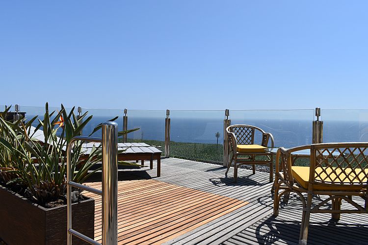 beach flat, accommodation tazacorte, penthouse, roof terrace with sea view