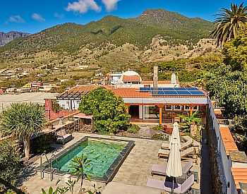 casa la oliva, ferienhaus 4 personen, 2 schlafzimmer, los indianos frei, pool, meerblick, ruhig, garten